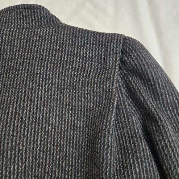 Vintage Karen Womens Wool Cashmere Peacoat Size Medium Black Gray 80s Whimsigoth - Picture 8 of 13